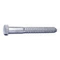 Midwest Fastener Lag Screw, 5/8 in, 6 in, Steel, Hot Dipped Galvanized Hex Hex Drive, 15 PK 53478